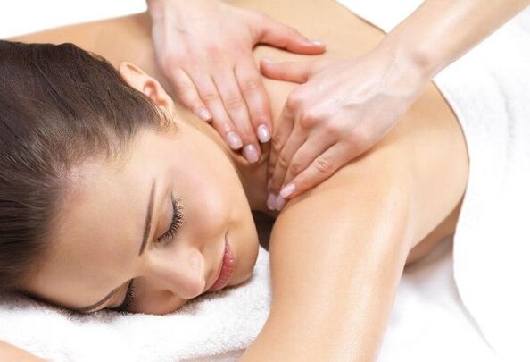 Color massage of the collar