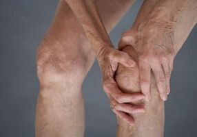 knee self-massage with osteoarthritis