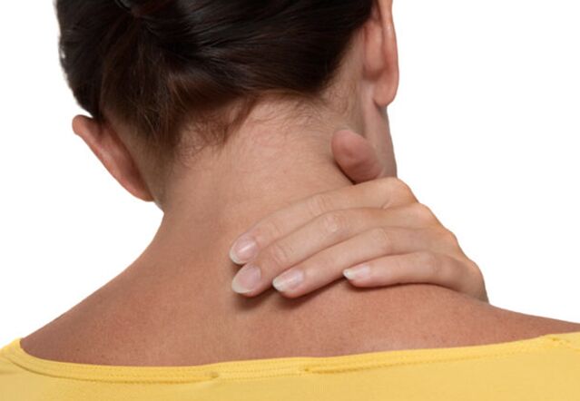 Pain in the neck with osteochondrosis of the cervical column